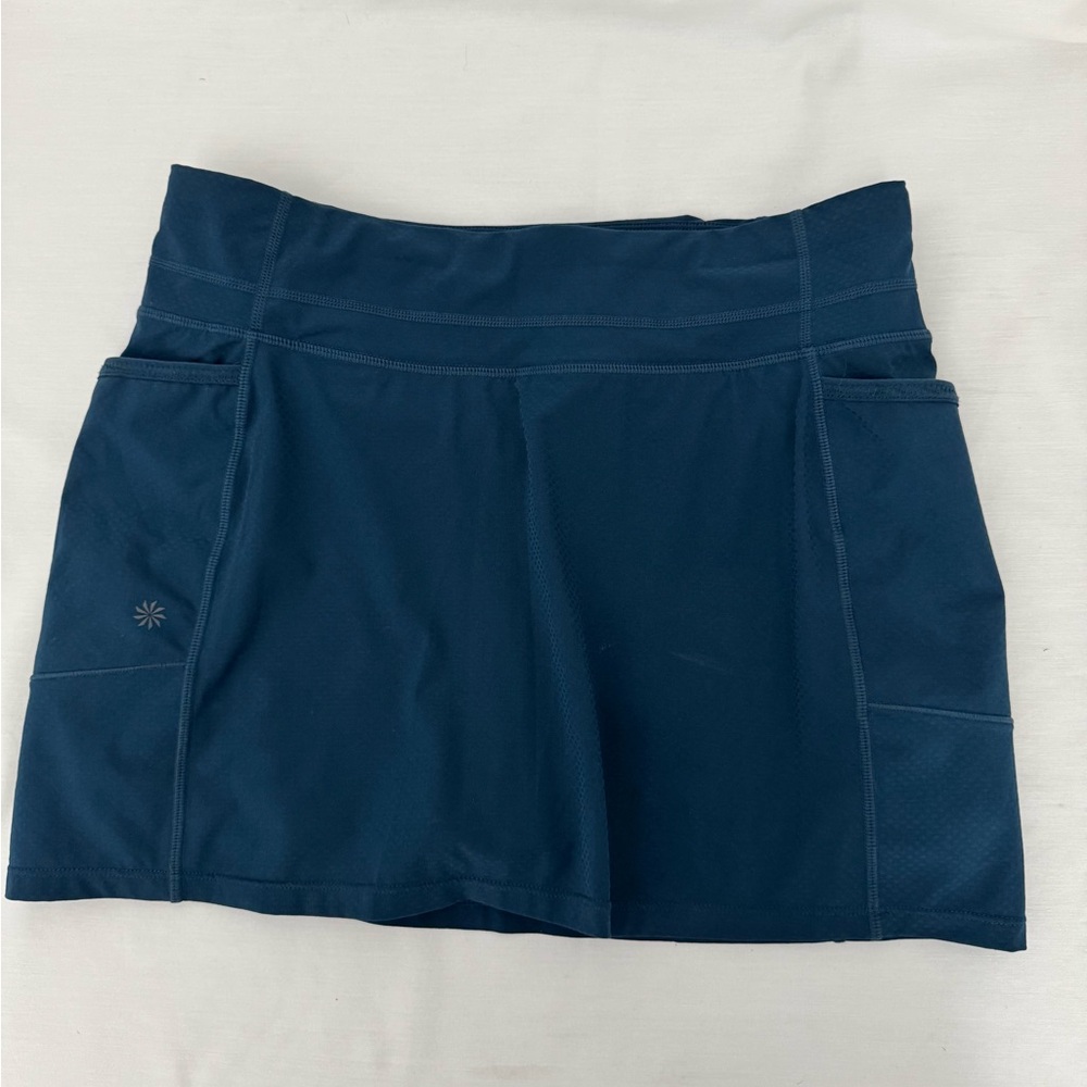 Athleta Blue Tennis Golf Skort Skirt Small EUC!!